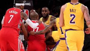 Zwischen den Lakers und den Rockets ging es hitzig zu.