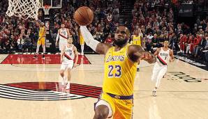 LeBron James verliert sein erstes Spiel mit den Lakers bei den Portland Trail Blazers.