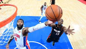 Platz 2: Andre Drummond (Detroit Pistons): 24 Rebounds gegen die Miami Heat am 05. November 2018.