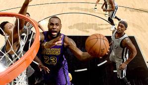 Trotz 35 Punkte von LeBron James verlieren die Los Angeles Lakers gegen die San Antonio Spurs