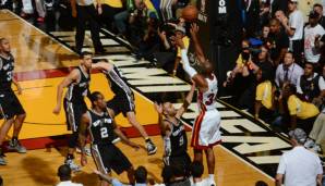 Dank eines Dreiers von Ray Allen scheiterten die Spurs in den 2013er Finals an Miami.