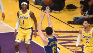 Platz 1: Klay Thompson (Golden State Warriors) - 10 Dreier (10/11) am 21. Januar 2019 bei den Los Angeles Lakers.