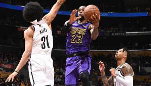 LeBron James und die L.A. Lakers sind nach der Pleite gegen Brooklyn nun auch offiziell aus dem Playoff-Rennen eliminiert.