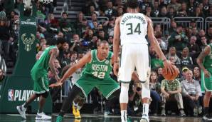Platz 7: Al Horford (Boston Celtics) – Der Celtics-Big erlaubte Giannis auf 100 Ballbesitze gerechnet „nur“ 40,6 Punkte.