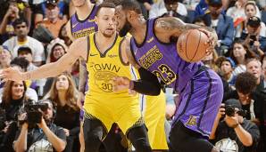 LeBron James und Stephen Curry sind zwei der größten NBA-Stars.