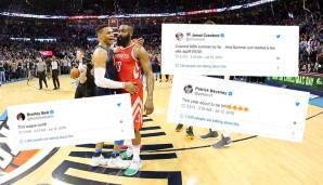 Die Oklahoma City Thunder haben ihren Franchise-Star Russell Westbrook zu den Houston Rockets getradet - und das Netz rastet aus! SPOX hat die besten Reaktionen zum Blockbuster-Deal gesammelt.