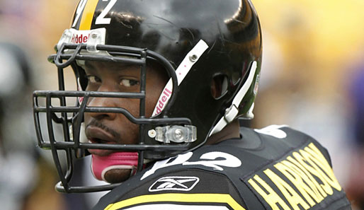 Langt gerne mal etwas kräftiger zu: James Harrison von den Steelers