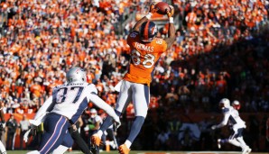 Demaryius Thomas (r.) und die Denver Broncos stehen im Super Bowl