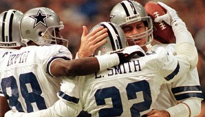Michael Irvin, Emmitt Smith und Troy Aikman führten Dallas in den 90ern zu drei Titeln