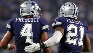 Für die Cowboys-Rookies Dak Prescott und Ezekiel Elliott geht es jetzt auch in den Playoffs zur Sache