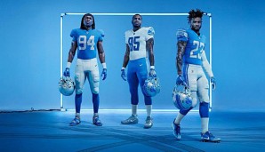 Schon seit einer Weile war bekannt, dass die Detroit Lions vor der kommenden Saison am Design ihrer Trikots schrauben würden - jetzt ist die Katze aus dem Sack: Nike und die Lions präsentierten am Donnerstagabend die neue Arbeitskleidung