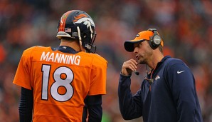 Peyton Manning hatte dank Adam Gase die Option, für die Playoffs noch einmal aufs Feld zu laufen