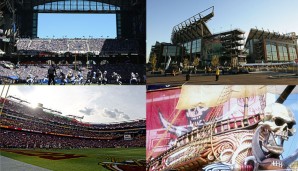 Eine riesige Glas-Front, das einstmals größte NFL-Stadion, ein Piratenschiff und das Käse-Steak-Verbot: SPOX zeigt die kuriosen Fakten zu den NFL-Stadien aller 32 Teams - heute: Die Colts, die Buccaneers, die Eagles und die Redskins