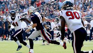 Tom Brady und die New England Patriots kamen gegen die Houston Texans mit einem blauen Auge davon