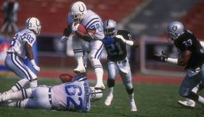 Platz 5: Indianapolis Colts 1991 - 8,9 PPG): Trotz Hall-of-Fame-Running-Back Eric Dickerson konnte die Colts-Offense 1991 nichts Zählbares produzieren. Dickerson resümierte wie folgt: "Niemals würde ich hier herkommen und unsere Spiele anschauen"