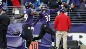 Platz 1: Baltimore Ravens - Turnover pro Drive: 19,8 Prozent (22 Interceptions, 11 Fumble Recoveries)