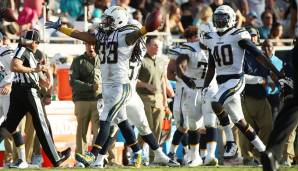 Platz 5: Los Angeles Chargers - Turnover pro Drive: 12,4 Prozent (16 Interceptions, 6 Fumble Recoveries)