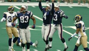 Patriots: Adam Vinatieris 48-Yard-Field-Goal in Super Bowl XXXVI gegen die Rams (3.2.2002)