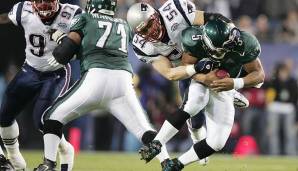V wie Vergleich: Die Eagles haben gegen die Patriots eine All-Time-Bilanz von sechs Siegen und sieben Niederlagen, zudem hat Philly sechs der letzten zehn Duelle gewonnen. Das einzige Super-Bowl-Duell zwischen beiden Teams ging aber an die Pats