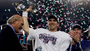 2008 - Super Bowl XLII: Eli Manning (Quarterback) - New York Giants.
