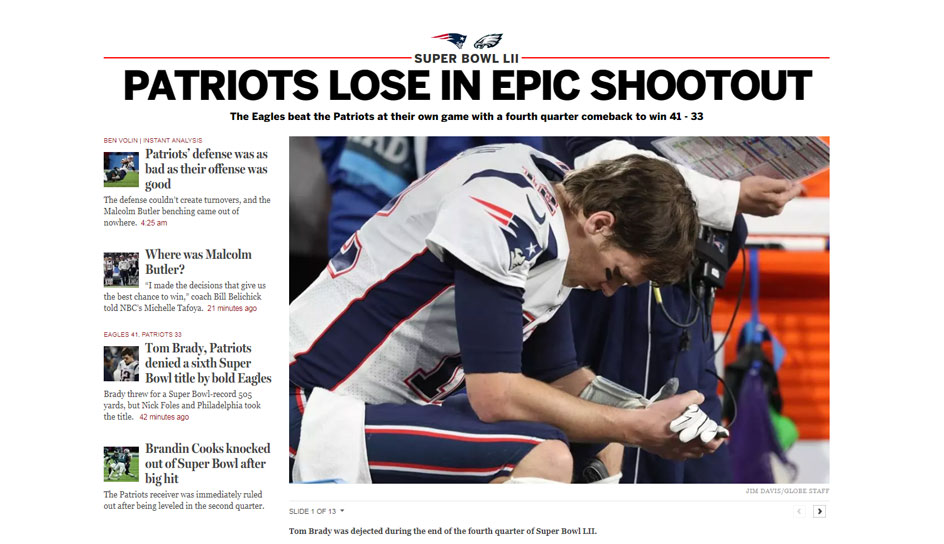 In Boston sollte die Stimmung schlechter sein. Der "Boston Globe" spricht aber zumindest von einem "epischen Shootout".