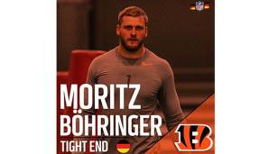 Moritz Böhringer unterschreibt bei den Cincinnati Bengals