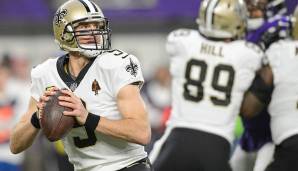 3.: Drew Brees, New Orleans Saints - 90 Overall Rating.