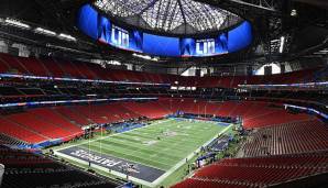 Das Mercedes-Benz Stadium in Atlanta ist der heutige Austragungsort des Super Bowls.