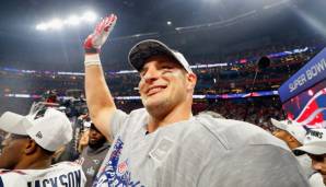 "Gronk" gewann mit den Patriots insgesamt drei NFL-Titel, zuletzt im Februar diesen Jahres gegen die Los Angeles Rams.