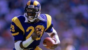 29: Eric Dickerson (1983-1993): Los Angeles Rams, Indianapolis Colts, Los Angeles Raiders, Atlanta Falcons.