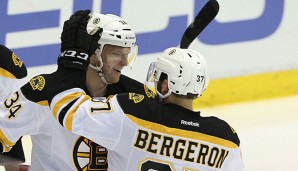 Top-Team: Die Bruins um Patrice Bergeron sicherten sich gegen die Sabres den Top-Platz