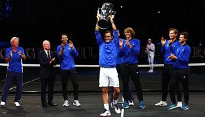 Roger Federer hat Europa zum Sieg im Laver Cup geführt