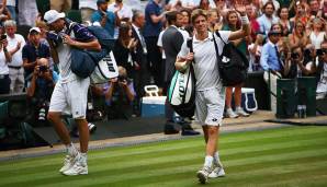 Platz 4: 6 Stunden 36 Minuten. Kevin Anderson (RSA) vs. John Isner (USA) 7:6, 6:7, 6:7, 6:4, 26:24 (Wimbledon, Halbfinale, 2018)