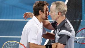 Platz 7: 6 Stunden 22 Minuten. John McEnroe (USA) vs. Mats Wilander (SWE) 9:7, 6:2, 15:17, 3:6, 8:6 (Davis Cup, Viertelfinale, 1982)