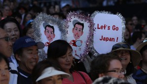 Die Fans von Kei Nishikori sind in "Down Under" wie immer zahlreich vertreten.