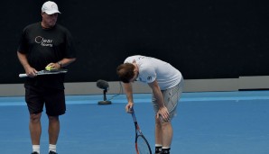 Ivan Lendl holt beim Training das Letzte aus Andy Murray heraus.