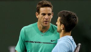 Eine intensive Partie bekamen die Zuschauer zwischen Juan Martin del Potro und Novak Djokovic zu sehen.