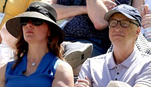 Bill Gates und seine Frau Melinda statteten am Samstag dem Turnier in Indian Wells einen Besuch ab.