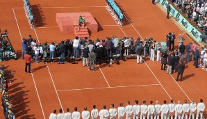 2008 bei den French Open - Sieger: Nadal (6:1, 6:3, 6:0)