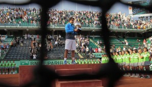 2011 bei den French Open - Sieger: Nadal (7:5, 7:6, 5:7, 6:1)