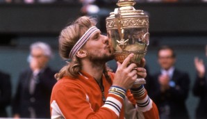 1976-1980: Fünf Jahre in Serie ist Björn Borg Mr. Wimbledon. Der Schwede setzt sich in fünf Finals in Serie zwei Mal gegen Connors, gegen Ilie Nastase, Roscoe Tanner und John McEnroe durch