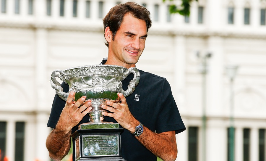 Platz 2, Roger Federer: Profi seit 1998, 1122 Matches gewonnen