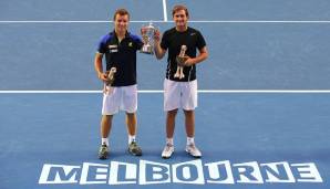 Lucas Miedler, 2014, Sieger im Junioren-Doppel der Australian Open mit Bradley Mousley (Australien).