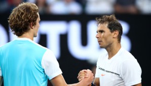 Harter Fight: Rafael Nadal und Alexander Zverev kämpften fünf Sätze lang