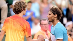 Alexander Zverev war 2016 in Indian Wells bereits einmal auf Rafael Nadal getroffen