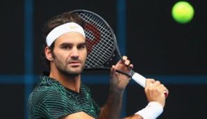 Roger Federer trainiert bereits in Melbourne