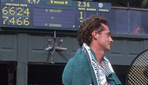 Peter Doohan vor 30 Jahren in Wimbledon