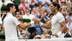 Lieferten sich eine epische Schlacht im Halbfinale: Rafael Nadal und Novak Djokovic.