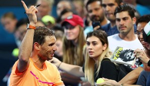 Rafael Nadal beim ATP-Turnier in Brisbane