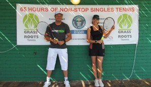 Carlos Gomez, Wendy Thompson spielten 64 Stunden Tennis